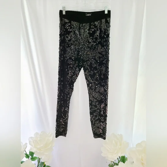 Express High Rise Sequin Leggings - Picture 3 of 6